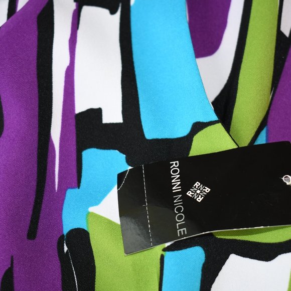 Ronni Nicole Multicolored Dress NWT - Picture 3 of 3
